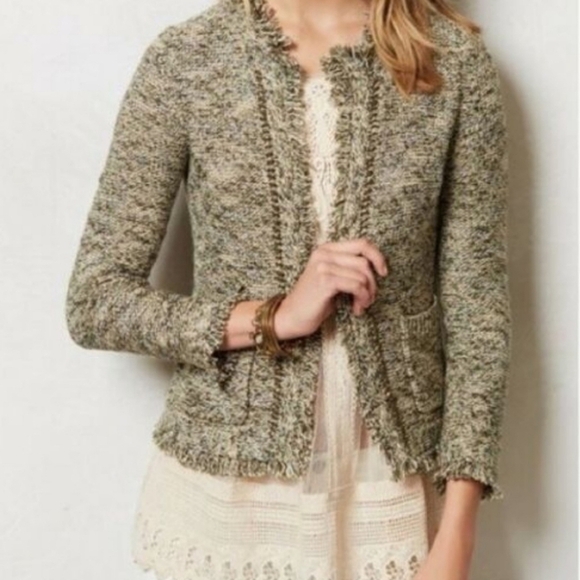 Anthropologie Angel of the North Y2K  Cardigan Sweater M - Picture 1 of 4